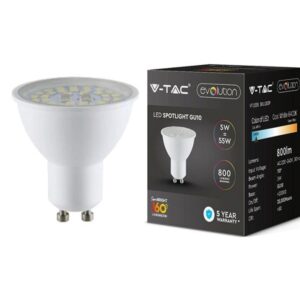 Lampada Led 5W GU10 110° Luce Fredda 800 Lumen